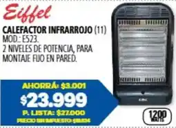 Casa del Audio Eiffel calefactor infrarrojo oferta