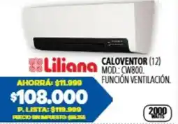Casa del Audio Liliana caloventor oferta