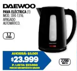 Casa del Audio Daewoo pava eléctrica oferta