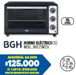 Casa del Audio Bgh horno eléctrico oferta
