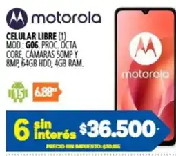 Casa del Audio Motorola celular libre oferta