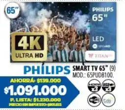 Casa del Audio Philips smart tv 65" oferta