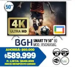 Casa del Audio Bgh smart tv 50" oferta