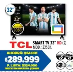 Casa del Audio Tcl smart tv 32" hd oferta