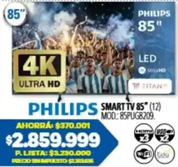 Casa del Audio Philips smart tv 85" oferta