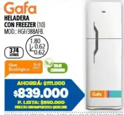 Casa del Audio Gafa heladera con freezer oferta