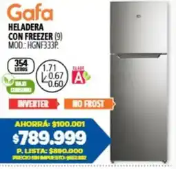 Casa del Audio Gafa heladera con freezer oferta