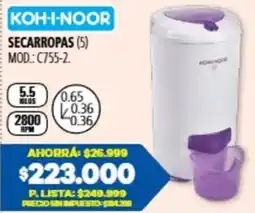 Casa del Audio Koh-i-noor secarropas oferta