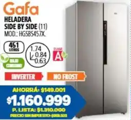 Casa del Audio Gafa heladera side by side oferta