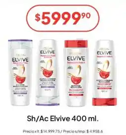 Hergo Elvive shampoo y acondicionador oferta