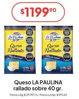 Hergo La paulina queso rallado tradicional oferta