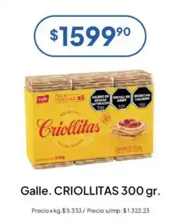 Hergo Criollitas galle oferta