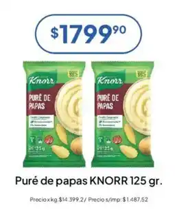 Hergo Knorr puré de papas oferta