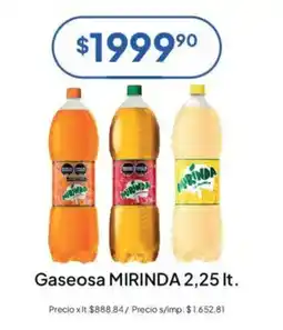 Hergo Mirinda gaseosa oferta
