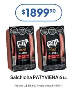 Hergo Paty salchicha viena clasica oferta