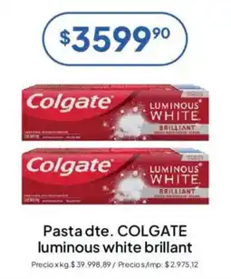 Hergo Colgate pasta dte. luminous white brillant oferta