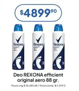 Hergo Rexona deo rexona efficient original aero oferta