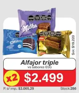Ferniplast Alfajor triple vs sabores oferta