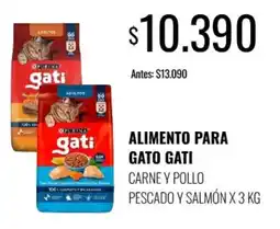 Super MAMI Purina gati alimento para gato gati carne y pollo pescado y salmón oferta