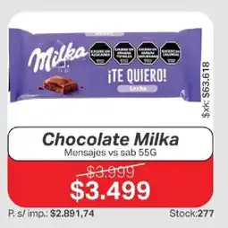 Ferniplast Milka chocolate oferta