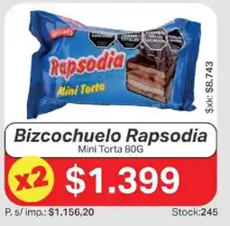 Ferniplast Rapsodia bizcochuelo mini torta oferta