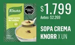 Super MAMI Knorr sopa crema arvejas oferta