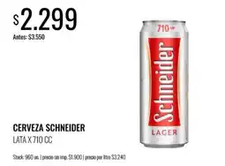Super MAMI Schneider cerveza oferta