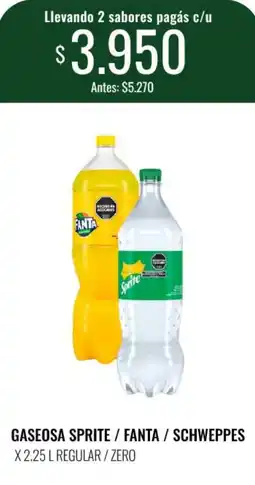 Super MAMI Gaseosa sprite / fanta / schweppes oferta