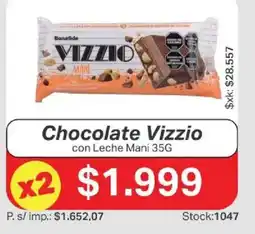 Ferniplast Bonafide chocolate vizzio con leche mani oferta