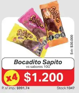 Ferniplast Bocadito Sapito vs sabores 10G oferta