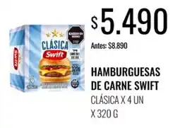 Super MAMI Swift hamburguesas de carne clásica oferta