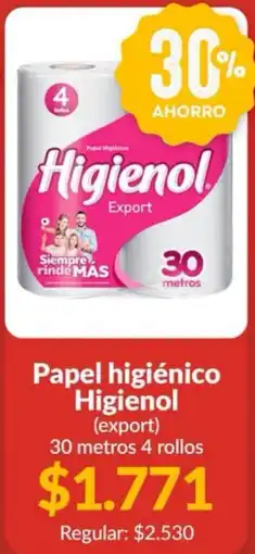 Supermercados Aiello Higienol papel higiénico export oferta