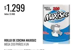 Super MAMI MaxiSec rollo de cocina mega 200 paños oferta