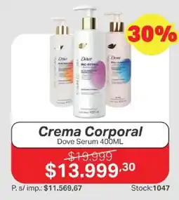 Ferniplast Dove crema corporal oferta