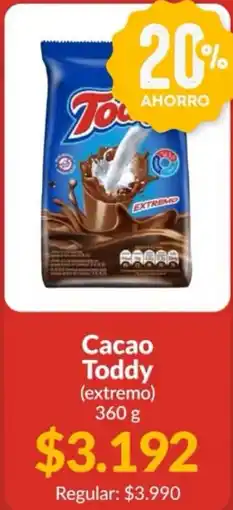 Supermercados Aiello Toddy cacao (extremo) oferta