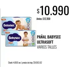 Super MAMI Babysec pañal ultrasoft varios talles oferta