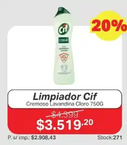 Ferniplast Cif limpiador cremoso lavandina cloro oferta