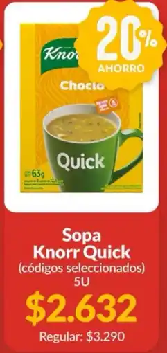 Supermercados Aiello Knorr sopa quick oferta