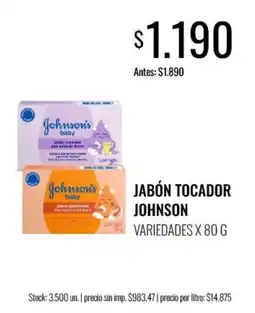 Super MAMI Johnson's baby jabón tocadador variedades oferta