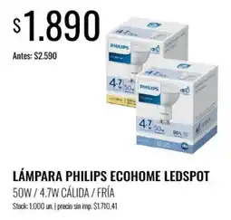 Super MAMI Philips lámpara ecohome ledspot oferta