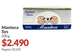 Supermercados Aiello Sys manteca oferta