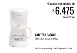 Super MAMI Daewoo cafetera oferta