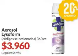 Supermercados Aiello Lysoform aerosol desinfectante oferta