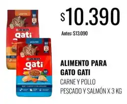 Supermercados Tadicor Gati alimento para gato carne y pollo pescado y salmón oferta