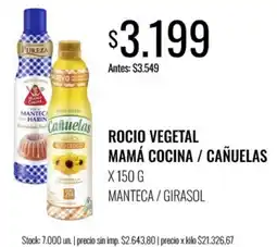 Supermercados Tadicor Rocio vegetal mamá cocina / cañuelas oferta
