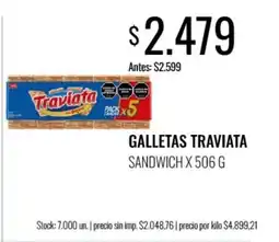 Supermercados Tadicor Traviata galletas sandwich oferta