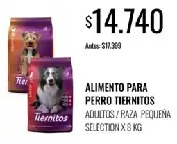 Supermercados Tadicor Tiernitos alimento para perro tiernitos adultos / raza pequeña oferta