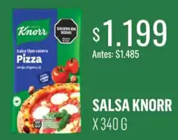 Supermercados Tadicor Knorr salsa tipo casera pizza oferta