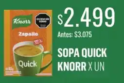 Supermercados Tadicor Knorr sopa quick zapallo oferta