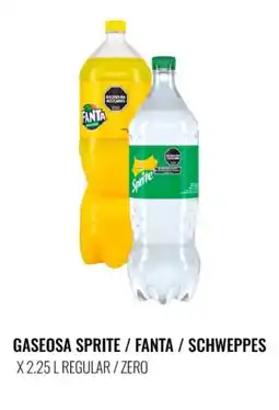 Supermercados Tadicor Gaseosa sprite / fanta / schweppes oferta